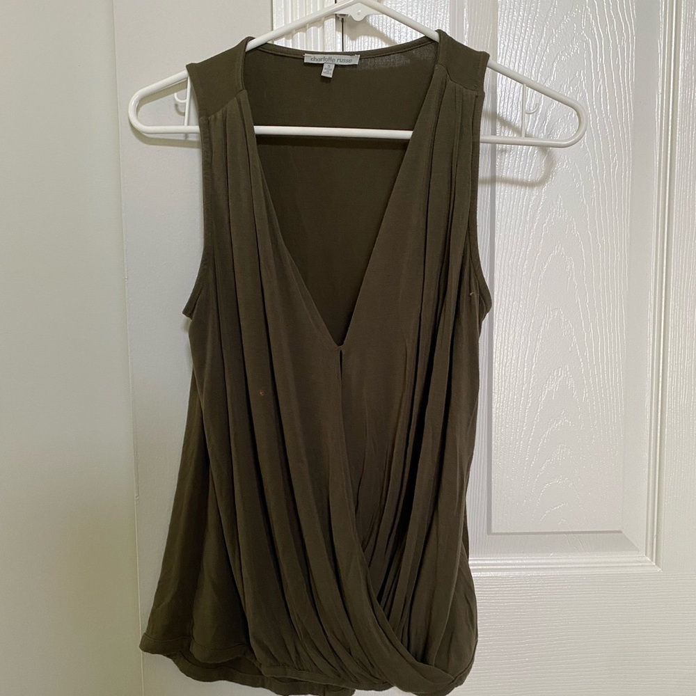 Olive green blouse